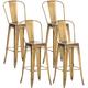 CLP 4er Set Barhocker Aiden gold