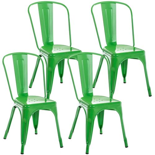 CLP 4er Set Stuhl Benedikt grün
