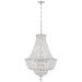 Crystorama Rosyln 22"W Polished Chrome Crystal Chandelier