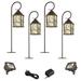 Casa Seville Dark Walnut 8-Piece LED Path w/ Flood Light Set