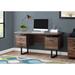 Latitude Run® Jazarian Computer Desk, Home Office, Laptop, Left, Right Set-up, Storage Drawers, 60"L, Work, Metal Wood/Metal in Black | Wayfair