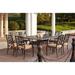 Lark Manor™ Anhar 9-Piece Patio Dining Set w/ Cushions & 60" Square Dining Table Metal in Brown | Wayfair 7BBE6965154B454B8992EABFAA9DE1C8