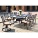 Lark Manor™ Anhar 9-Piece Patio Dining Set w/ Cushions & 42 x 92" Rectangular Dining Table | 92 W x 42 D in | Wayfair