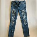 American Eagle Outfitters Jeans | American Eagle Distressed Jegging | Color: Blue | Size: 2