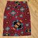 Lularoe Skirts | Lularoe Cassie Pencil Skirt | Color: Black/Red | Size: S