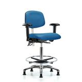 Blue Ridge Ergonomics Ergonomic Office Chair blueUpholstered | 38 H x 26 W x 26 D in | Wayfair NECR-HBCH-CR-T1-A1-CF-EG-ESDBLU