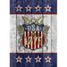 Toland Home Garden Usa Patriotic Polyester 40 x 28 in. House Flag in Blue | 18 H x 12.5 W in | Wayfair 1112395