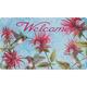 Toland Home Garden Hummingbirds in Garden 30 in. x 18 in. Non-Slip Indoor Door Mat Synthetics in Blue/Brown/Gray | 18 W x 30 D in | Wayfair 800472