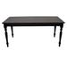 Darby Home Co Auberta Fir Solid Wood Dining Table Plastic in Black | 30 H x 72 W x 34 D in | Wayfair 3F40E8AD6BE74555B7EAA8299AAA33DA