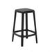 TOOU Cadrea Counter & Bar Stool w/ Padded Seat Plastic/Acrylic/Upholstered/Leather in Black | 26 H x 17 W x 17 D in | Wayfair TO-1722B-1766B