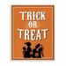 Stupell Industries Trick or Treat White Cartoon Holiday Word Design' by The Saturday Evening Post - Unframed Graphic Art Print on Canvas | Wayfair