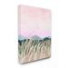 Stupell Industries 'Wheat Field Dawn Green Watercolor' by Grace Popp - Painting Print Canvas in Pink | 20 H x 16 W x 1.5 D in | Wayfair