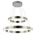 Orren Ellis Nezaket 2 - Light Unique/Statement Tiered LED Pendant in Gray | 3 H x 31.5 W x 31.5 D in | Wayfair 326F64FD89EB4329A27901FC94F559B0