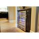 Newair 46 Bottle Dual Zone Freestanding/Built-In Wine Refrigerator in Gray | 32.2 H x 24 W x 24 D in | Wayfair AWR-460DB