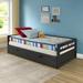 Viv + Rae™ Fern Rock Twin to King Extendable Daybed w/ 2 Storage Drawers & Trundle Guest bed Wood in Brown | 25 H x 44 W x 80 D in | Wayfair