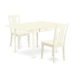 Ophelia & Co. Ashburnham Drop Leaf Solid Wood Dining Set Wood in White | Wayfair E16E6343B4764DA4951CBDA7D244386E