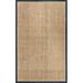 White 36 x 0.2 in Area Rug - Bay Isle Home™ Berke Checkered Weave Seagrass Indoor/Outdoor Navy Border Rug Slat & Seagrass | 36 W x 0.2 D in | Wayfair