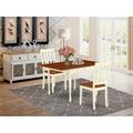 Ophelia & Co. Boxborough Drop Leaf Solid Wood Dining Set Wood in White | Wayfair 41ADF8EA45F44E27BE7D18584447AD83