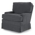 Lark Manor™ Ailbhe Swivel Glider Polyester or Polyester Blend in Gray/Black/Brown | 38.5 H x 32.5 W x 39 D in | Wayfair