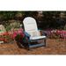 Wade Logan® Arns Sunbrella Outdoor 49" Adirondack Chair Cushion, Polyester in Gray | 2 H in | Wayfair 117528BED76949BD976345F981827CB9