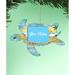 The Holiday Aisle® Sea Turtle Photo Ornament Wood in Blue/Brown/Yellow | 5.5 H x 5 W x 0.25 D in | Wayfair 786C3F2D9BD840EC86BF1B1E96EF4BFC