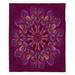 World Menagerie Liela Quilted Flower Ocean Throw Polyester in Pink/Indigo | 51 W in | Wayfair 7424CF48604B412B95037457049AF5B8