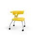 KI Furniture Ruckus Classroom Chair w/ Casters Plastic/Metal in Green/Yellow | 29.5 H x 28 W x 29 D in | Wayfair RK2100H15NB-NFR-PRK-SX-CHC