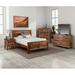 Loon Peak® Clermont Solid Wood Platform Bed Wood in Brown/Red | 54.5 H x 82.75 W x 88 D in | Wayfair B4FA1EA274CC4446B36CB454F9ABE3D9