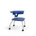 KI Furniture Ruckus Classroom Chair w/ Casters Plastic/Metal in Green/Blue | 29.5 H x 28 W x 29 D in | Wayfair RK2100H15NB-NFR-PUB-SX-CHC