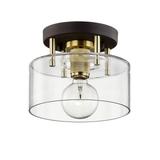 Troy Lighting Bergamot Station 8 Inch 1 Light Semi Flush Mount - C7540