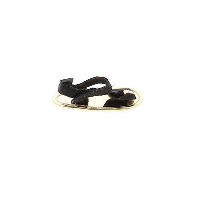 Just One You Made by Carter's Sandals: Black Solid Shoes - Size 0-3 Month