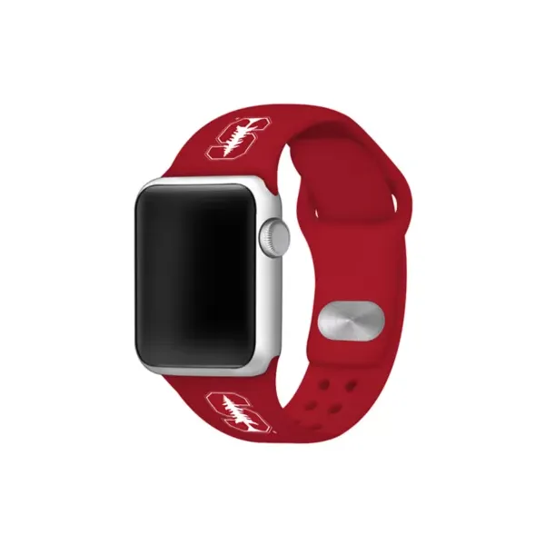 affinity-bands-ncaa-stanford-cardinals-silicone-apple-watch-band-38-millimeter,-red,-38-mm/