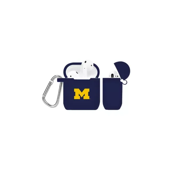 affinity-bands-ncaa-michigan-wolverines-airpod-case-cover,-navy-blue/