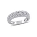 Belk & Co 1.3 Ct. T.w. Lab Created White Sapphire Anniversary Band In Sterling Silver, 11