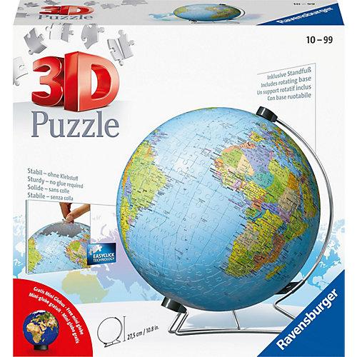 3D-Puzzle Globus Ø22cm, 540 Teile, inkl. Mini-Puzzle-Ball