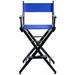 Filmcraft Pro Series Tall Director's Chair (30", Black Frame, Blue Canvas) CH19521BLU