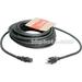 Hosa Technology Black 14 Gauge Electrical Extension Cable with IEC Female Connector - 50' PWC-450