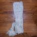 Anthropologie Accessories | Anthropologie Scarf | Color: Silver/White | Size: Os