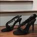 Nine West Shoes | Black Satin Heels | Color: Black | Size: 8