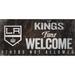 Los Angeles Kings 6" x 12" Fans Welcome Sign