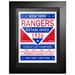 New York Rangers 12" x 16" Dual-Tone Framed Artwork