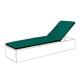 Gardenista Garden Sun Lounger Furniture Cushion Pad | Water Resistant and Breathable Easy Clean Fabric for Outdoors | Patio Outdoor/Indoor Seat Pad | Wood/Plastic Lounger Pads (1 Piece, Green)