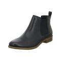 Clarks Damen Taylor Shine Chelsea Boots, Black Leather, 34 EU