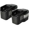 2x Batterie compatible avec Milwaukee psg 14.4 Power Plus, pn 14.4 Power Plus, PPS14.4 Power Plus