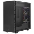 Aerocool FLOSATURNFRGB, PC-Gehäuse, 5 Lüfter, Gehärtetes Glas, Schwarz