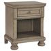 Signature Design Lettner Nightstand in Light Gray - Ashley Furniture B733-91