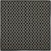 Black/White 63 x 0.25 in Area Rug - Winston Porter Herefordshire Geometric Handmade Black/Beige Indoor/Outdoor Area Rug, | 63 W x 0.25 D in | Wayfair