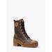 Michael Kors Corey Logo Combat Boot Brown 6.5