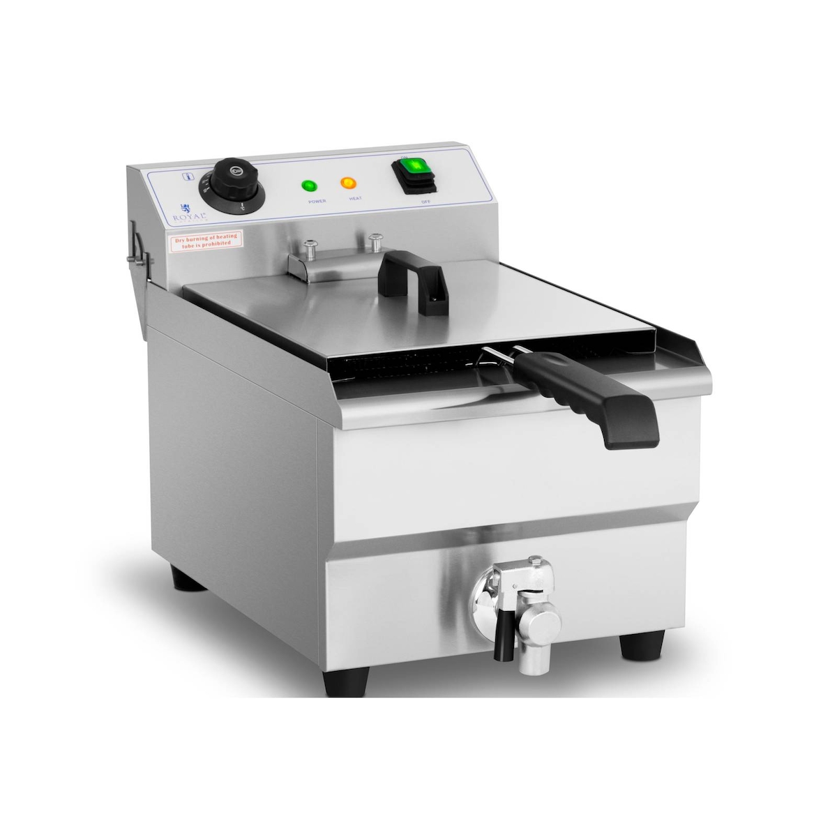 Royal Catering Elektro-Fritteuse - 13 l - 3200 W - Ablasshahn - Image