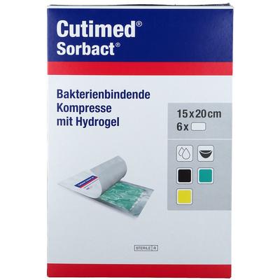 Cutimed Sorbact Gel Kompressen 15x20 cm 6 St Image